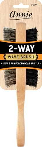 Annie 2-Way Wave Brush 100% Reinforced Boar Bristle #2071
