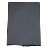 FULI 100% Cotton Zippered Futon Cover, Japanese Futon Mattress Cover, Shikibuton, Made in Japan (Twin, Dark Gray)