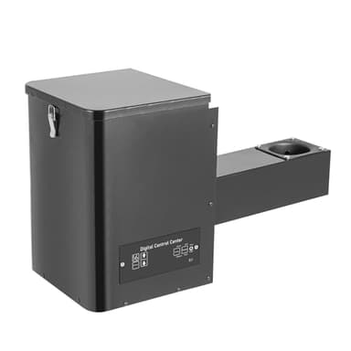 Pellet BBQ Smoker Hopper Assembly Kit, 250W 110V Electric Wood Pellet Smoker Grill Part Pellet Smoker Conversion Kit with Digital Temperature Controller for BBQ Smoke Bake Roast Braise Grill