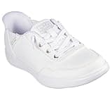 Skechers Women's Hands Free Slip-Ins Skip B Cute Classic Sneaker, White, 9