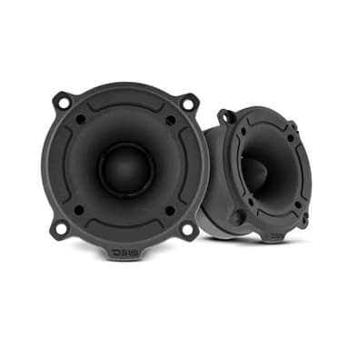DS18 PRO-TW120B Super Tweeter in Black - 1", Aluminum Frame and Diaphragm, 300W Max, 200W RMS, 4 Ohms, Built In Crossover - PRO Tweeters Are the Best in the Pro Audio and Voceteo Market (Pair)