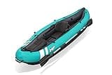 Bestway Hydroforce Ventura Kayak 1 Person Set, Inflatable Boat Set with Hand Pump, Paddle and Storage Bag, Multiple Styles, Light Blue