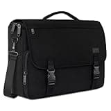 MATEIN Messenger Bag for Men, Briefcases Lightweight Men's Laptop Bag 15.6 inch Water Resistant Crossbody School Satchel Bags Computer Work Office Bag with Shoulder Strap, Black