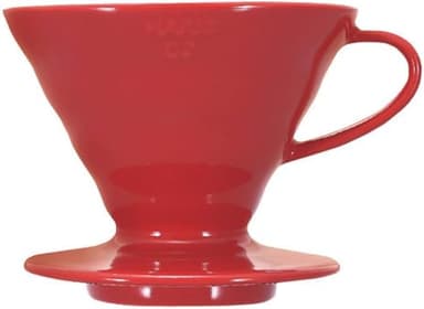 Hario V60 Ceramic Coffee Dripper, Size 02, Red