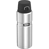 THERMOS Stainless King Vacuum-Insulated Drink Bottle, 24 Ounce, Matte Steel
