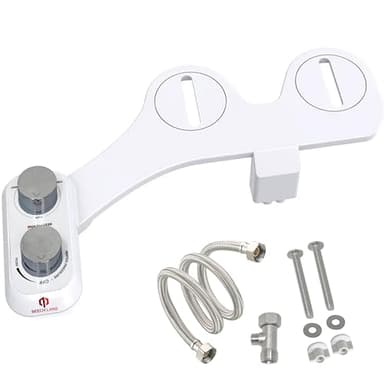 Beech Lane RV Bidet, Fits Most RV Toilets, Self Cleaning Adjustable Spray, Easy Install and Non-Electric, Prevents Toilet Paper Buildup in Black Tank, Included Metal Mounting Hardware and Hose