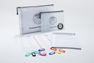 Nokbox Lite: Estate and Personal File Organization Kit with Instruction Worksheets for Complete Filing.