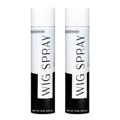 Brandywine Wig Spray, Aerosol Type, For Synthetic & Natural Hair, Medium & Flexible Hold - 10 Fl Oz (2 Pack)