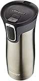 Contigo West Loop Stainless Steel Travel Mug with AUTOSEAL Lid, 16oz., Stainless Steel/Black