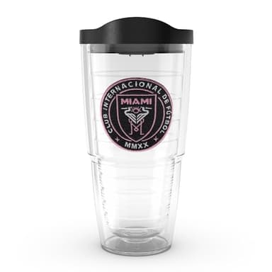 Tervis MLS Inter Miami CF - Primary Logo Made in USA Double Walled Insulated Tumbler Travel Cup Keeps Drinks Cold & Hot, 24oz, Classic