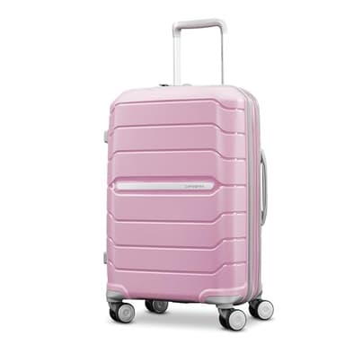 Samsonite Freeform Hardside Carry-On Luggage with Spinner Wheels - Hardshell Suitcase - TSA, Airline-Approved - Expandable Hard Shell, Smooth Rolling Wheels for Lightweight Travel - Pink Rose
