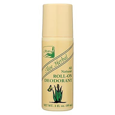 Alvera All Natural Roll-On Deodorant, Aloe Herbal, 3 Fluid Ounce