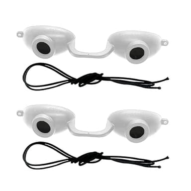 Super Sunnies Flex UV Eye Protection, FDA Compliant Tanning Bed Goggles, Red Light Therapy Glasses - White