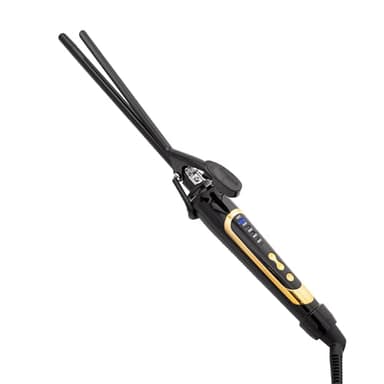Asani Curling Iron Hair Wand Creates Tight Curls, Clearly Defined Spiral Curls & Ringlets - Extra-Slim Hair Styling Curler for Short & Long Hairs - Ceramic Coating Barrel, Heats Up to 450°F (3/8 inch)