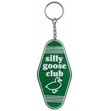 Lemua Silly Keychain Goose Keychain Funny Key Chain Gag Key Ring for Men Women
