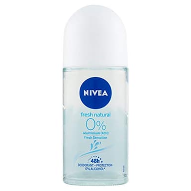 Nivea Roll On Aluminium Free Fresh Natural 0% Aluminum Free Deodorant, 50g, Pack of 1