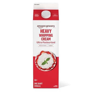 Amazon Grocery, Heavy Whipping Cream, Ultra-Pasteurized, 32 Fl Oz