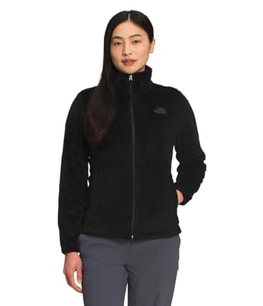 The North Face Women's Osito Full Zip Fleece Jacket (Standard & Plus Size) - Soft & Lightweight Fleece, Secure Zip Pockets, TNF Black-NPF, Small