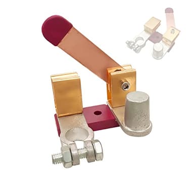 Ampper Top Post Battery Disconnect Switch 12V 24V, Knife Blade Battery Switch Disconnect Power Cut Shut Off for Car Boat RV ATV (Positive, Vertical & Horizontal)