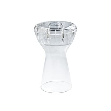 Wambooka Diamond Darbuka Drum with 8.75 inch Head, with Brass tuning keys and Padded Bag 17 inches Length (Crystal Clear PC)