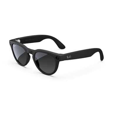 Ray-Ban Meta (Gen 2), Headliner, Matte Black | Smart AI Glasses for Men, Women — 2x Battery Life — 3K Ultra HD Resolution — 12 MP Ultra-Wide Camera, Audio, Video — Polarized Gradient Graphite Lenses