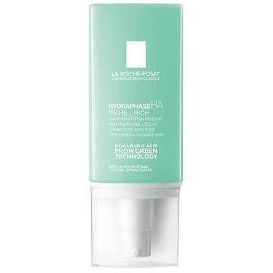 La Roche-Posay Hydraphase HA Rich, Hyaluronic Acid Face Moisturizer for Dry Skin with 72HR Hydration, Oil Free & Non-Comedogenic, 50 ML , 1.69 fl. oz.