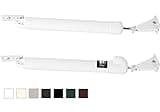 GREENSTAR Touch 'n Hold Smooth - Dual Door Closer System - Heavy Duty - for (Medium and Heavy Weight) Storm, Screen, & Security Doors - New Doors or Replacement for Previous Units (White)