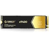 ORICO 4TB NVMe SSD PCIe 4.0- Up to 7400MB/s, M.2 SSD 2280 PCIe 4.0X4 Internal Solid State Drive SSD, Fast Heat Dissipation, Compatible with macOS Windows for Gamers and Creators-e7400
