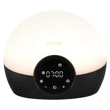 Lumie Bodyclock Glow 150 - Sunrise & Sunset Alarm Clock - Bedside Lamp with Custom Light Duration - Wake-Up, Night & Reading Light - Warm LEDs