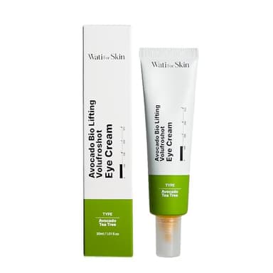 Wati For Skin Avocado Bio Lifting Volufroshot Eye Cream – Firming & Plumping with Avocado, Tea Tree & Volufiline serum for Under Eyes, Korean Skin Care, 30ml / 1.01 fl.oz.