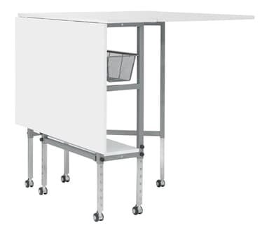 Sew Ready Hobby and Cutting Table, Arts and Crafts Table with 2 Mesh Storage Drawers