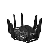 ASUS RT-BE96U BE19000 802.11BE Tri-Band Performance WiFi 7 Extendable Router with 6GHz support, Dual 10G Port, 320Mhz, lifetime internet security , MLO, Multi-RU puncturing , AiMesh Support