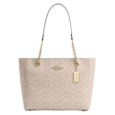 Coach Cammie Chain Tote, Sand/Chalk