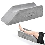 TANYOO Velvet Leg Pillows for Knee Ankle Surgery Recovery Leg Elevation Pillow for Broken Foot Good for Knee Pain Relief Medium Size for Children and Short Persons