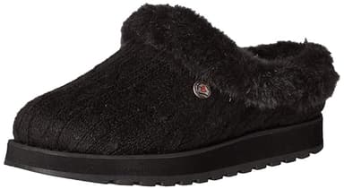 Skechers Women's Keepsakes – Ice Angel Slipper, Black/Black, 11