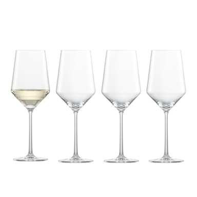 ZWIESEL GLAS Pure Saugivnon Blanc White Wine Glass (Set of 4), Graceful Wine Glasses for White Wine, Dishwasher-Safe Tritan Crystal Glasses, Made in Germany (14 Ounce)