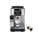 De'Longhi Magnifica Start Espresso & Coffee Machine with Automatic Milk Frother, One Touch Latte, Cappuccino, Built-in Grinder, Silver, ECAM22080SB
