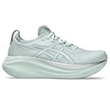 ASICS Women's Gel-Nimbus 27 Running Shoes, 8, Pure Aqua/White