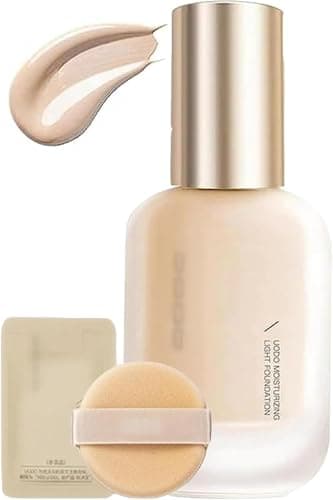 UO-DO Liquid Foundation, Moisturizing Light Matte Long Lasting Hydrating Waterproof and Light Long-Lasting Foundation for All Skin Types (W02 Brighten, Moisturize)