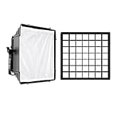 GVM LED Lighting Softbox with Grid Beehive for GVM 800D/560AS/480LS, Foldable Light Diffuser for LED Video Lighting, Photography Studio Portrait Video Shooting, 11" x11''