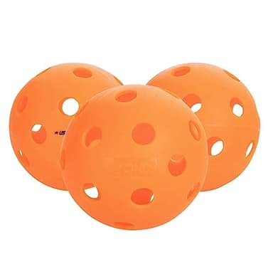 Pickleball Marketplace Onix Popular Fuse Indoor Pickleball Balls are Ready to Play Immediately Out of The Box - The Balls Offer Superior Balance and a consistent Feel. 3 Pack – Orange