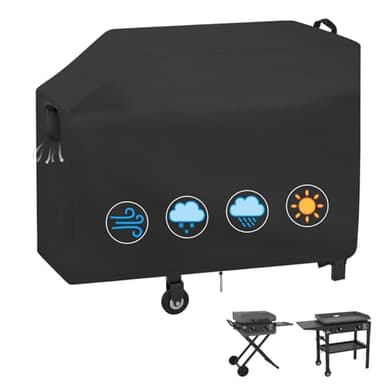 Saking 600D Heavy-Duty Rust-Proof Grill Cover for Blackstone 1529 22" and 28" Single Shelf Griddle, Waterproof & Windproof Protective Grill Griddle Cover for Long-Lasting Outdoor Protection, Black