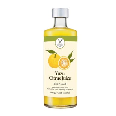 Korean Cold-Pressed Yuzu Juice (12.2oz) – Bold, Bright Flavor for Fresh & Zesty Flavor – Ideal for Drinks, Marinades & Sauces