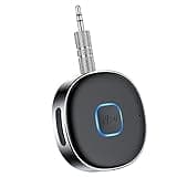 Bluetooth Receiver, LAICOMEIN Bluetooth Aux Receiver, Portable 3.5mm Aux Car Adapter, Bluetooth 5.0 Wireless Audio Receiver for Car/Home Stereo/Wired Headphones/Speaker, 16H Battery Life