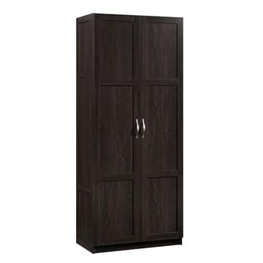 Sauder Storage Cabinet/ Pantry cabinets, 29.61 " x D: 16.02 " x H: 71.50", Cinnamon Cherry finish