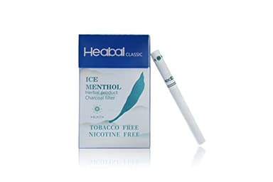 HEABAL Herbal Cigarettes - Nicotine Free & Tobacco Free 20/Pack (Ice Menthol)
