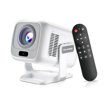 [ Auto Focus / 1080P Native ] Mini Projector 4K, 250 ANSI Lumens, Short Throw Projectors with Wifi and Bluetooth 5.4, Built-in Apps, Outdoor Movie Projector Portable Proyector (2026 Upgrade, White )