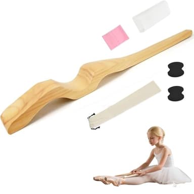 Renona's Choice Wooden Ballet Foot Stretcher – Arch Enhancer for Dancers, Yoga, and Fitness，Ballet Dancer Equipment Foot Arch Enhancer Set, 6 in 1 (Small Kids 9-2)