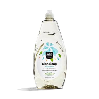 365 by Whole Foods Market, Unscented Dish Soap, Plant-Derived Ingredients, 24 Fl Oz