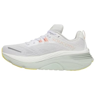 Saucony Women's Hurricane 24 Sneaker, White/Foam, 7.5